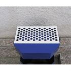 Kôš s popolníkom - modrý