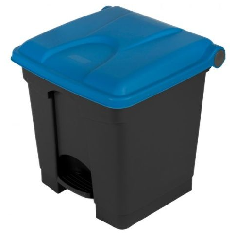 Nášľapný kôš 30L - modré veko