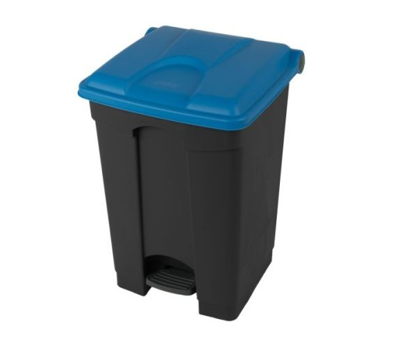Nášľapný kôš 45L - modré veko