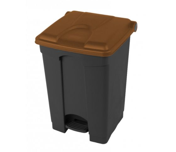 Nášľapný kôš 45L - hnedé veko