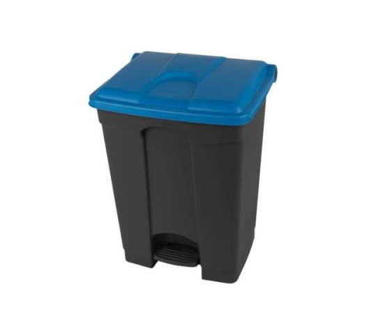 Nášľapný kôš 70L - modré veko